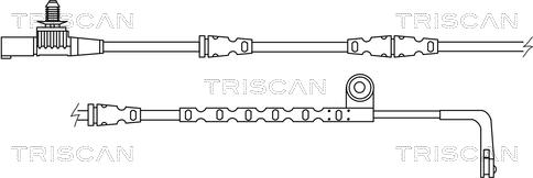 Triscan 8115 17017 - Сигналізатор, знос гальмівних колодок avtolavka.club