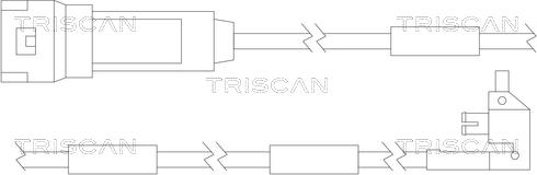 Triscan 8115 24003 - Сигналізатор, знос гальмівних колодок avtolavka.club