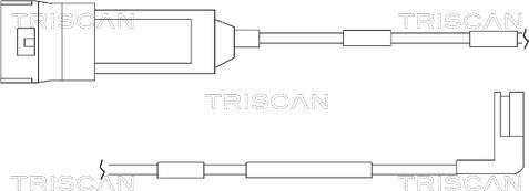 Triscan 8115 24002 - Сигналізатор, знос гальмівних колодок avtolavka.club