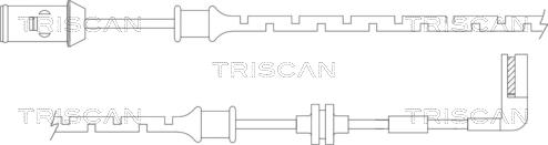 Triscan 8115 24015 - Сигналізатор, знос гальмівних колодок avtolavka.club