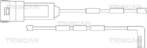 Triscan 8115 24016 - Сигналізатор, знос гальмівних колодок avtolavka.club