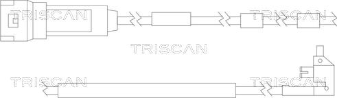 Triscan 8115 24011 - Сигналізатор, знос гальмівних колодок avtolavka.club