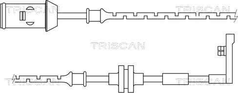 Triscan 8115 24013 - Сигналізатор, знос гальмівних колодок avtolavka.club