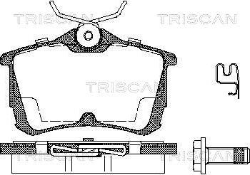 Triscan 8110 40006 - Гальмівні колодки, дискові гальма avtolavka.club