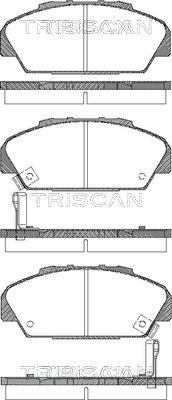 Triscan 8110 40001 - Гальмівні колодки, дискові гальма avtolavka.club