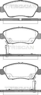Triscan 8110 40168 - Гальмівні колодки, дискові гальма avtolavka.club