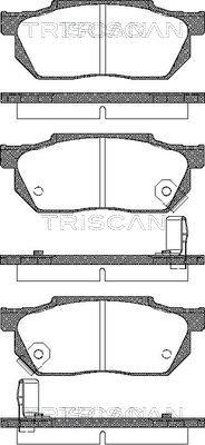 Triscan 8110 40884 - Гальмівні колодки, дискові гальма avtolavka.club