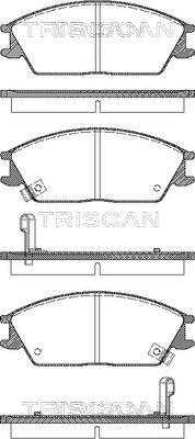Triscan 8110 43182 - Гальмівні колодки, дискові гальма avtolavka.club