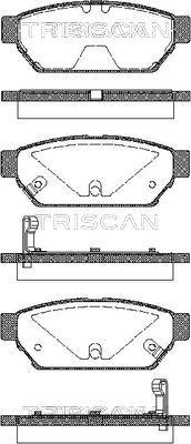 Triscan 8110 42005 - Гальмівні колодки, дискові гальма avtolavka.club