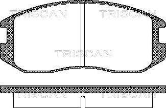 Triscan 8110 42001 - Гальмівні колодки, дискові гальма avtolavka.club
