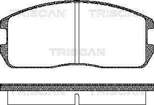 Triscan 8110 42832 - Гальмівні колодки, дискові гальма avtolavka.club