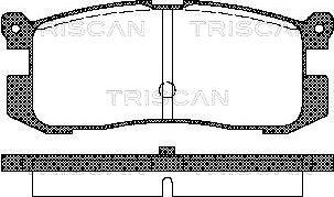 Triscan 8110 50926 - Гальмівні колодки, дискові гальма avtolavka.club