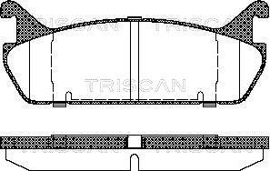 Triscan 8110 50020 - Гальмівні колодки, дискові гальма avtolavka.club