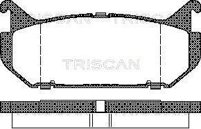 Triscan 8110 50184 - Гальмівні колодки, дискові гальма avtolavka.club