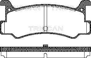 Triscan 8110 50880 - Гальмівні колодки, дискові гальма avtolavka.club