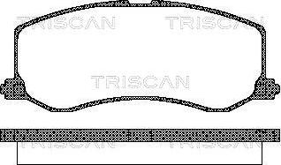 Triscan 8110 69005 - Гальмівні колодки, дискові гальма avtolavka.club