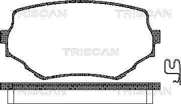 Triscan 8110 69002 - Гальмівні колодки, дискові гальма avtolavka.club