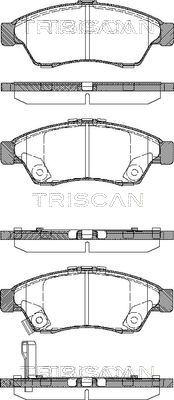 Triscan 8110 69010 - Гальмівні колодки, дискові гальма avtolavka.club
