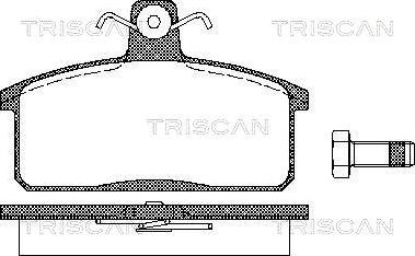 Triscan 8110 69013 - Гальмівні колодки, дискові гальма avtolavka.club