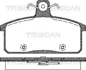 Triscan 8110 69012 - Гальмівні колодки, дискові гальма avtolavka.club