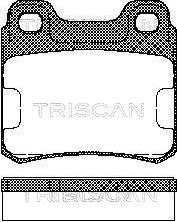 Triscan 8110 65001 - Гальмівні колодки, дискові гальма avtolavka.club