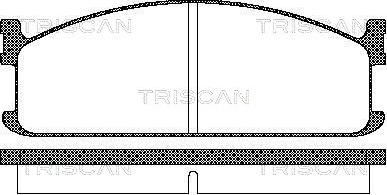 Triscan 8110 60912 - Гальмівні колодки, дискові гальма avtolavka.club