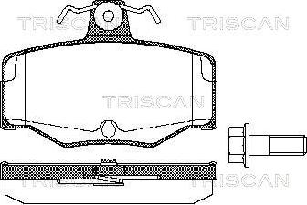 Triscan 8110 14938 - Гальмівні колодки, дискові гальма avtolavka.club