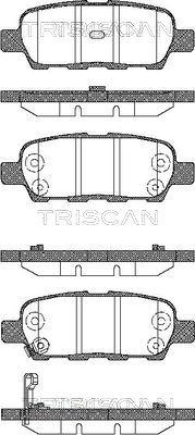 Triscan 8110 14022 - Гальмівні колодки, дискові гальма avtolavka.club