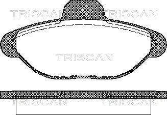 Triscan 8110 15001 - Гальмівні колодки, дискові гальма avtolavka.club