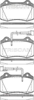 Triscan 8110 15023 - Гальмівні колодки, дискові гальма avtolavka.club