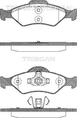 Triscan 8110 16014 - Гальмівні колодки, дискові гальма avtolavka.club