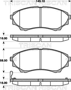 Unipart GBP1907AF - Гальмівні колодки, дискові гальма avtolavka.club