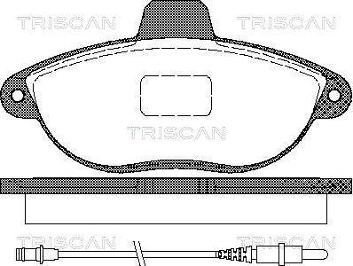 Triscan 8110 10501 - Гальмівні колодки, дискові гальма avtolavka.club