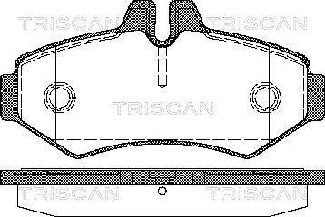 Triscan 8110 10515 - Гальмівні колодки, дискові гальма avtolavka.club