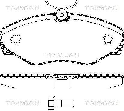 Triscan 8110 10529 - Гальмівні колодки, дискові гальма avtolavka.club