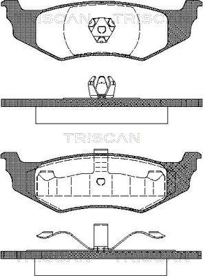 Triscan 8110 10520 - Гальмівні колодки, дискові гальма avtolavka.club