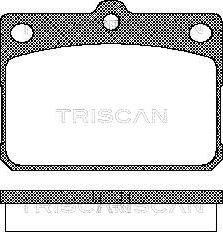 Triscan 8110 10009 - Гальмівні колодки, дискові гальма avtolavka.club