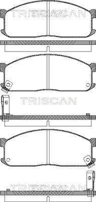 Triscan 8110 10873 - Гальмівні колодки, дискові гальма avtolavka.club