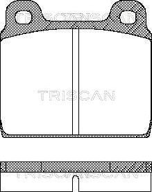 Triscan 8110 10203 - Гальмівні колодки, дискові гальма avtolavka.club