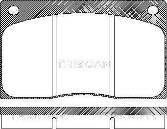 Triscan 8110 10799 - Гальмівні колодки, дискові гальма avtolavka.club