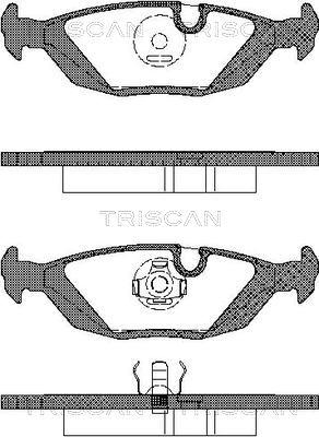 Triscan 8110 11099 - Гальмівні колодки, дискові гальма avtolavka.club