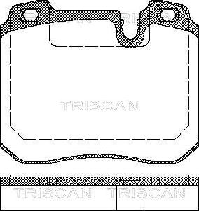 Triscan 20309 - Гальмівні колодки, дискові гальма avtolavka.club