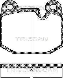 Triscan 8110 11784 - Гальмівні колодки, дискові гальма avtolavka.club