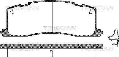 Triscan 362036700 - Гальмівні колодки, дискові гальма avtolavka.club