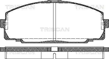 Triscan 8110 13016 - Гальмівні колодки, дискові гальма avtolavka.club