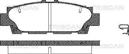 Triscan 8110 13035 - Гальмівні колодки, дискові гальма avtolavka.club