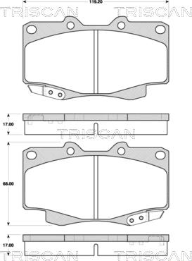 AutomotiveAdriado GLBP0547 - Гальмівні колодки, дискові гальма avtolavka.club