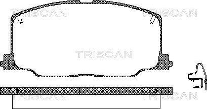 Triscan 8110 13879 - Гальмівні колодки, дискові гальма avtolavka.club