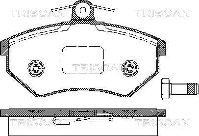 Triscan 8110 29986 - Гальмівні колодки, дискові гальма avtolavka.club