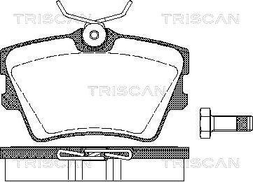 Triscan 8110 29014 - Гальмівні колодки, дискові гальма avtolavka.club